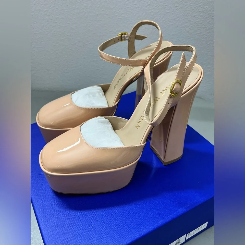 152MM Skyhi Patent Leather Platform Pumps